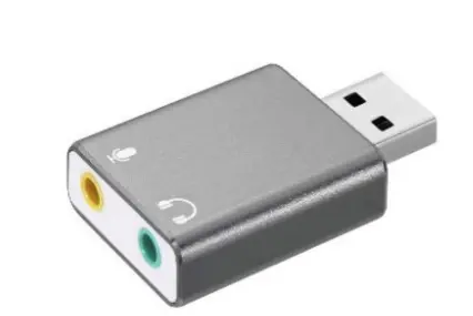 CONVERTIDOR BROBOTIX USB A AUDIO 7.1 GRIS METALICO