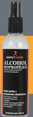 Alcohol isopropilico Perfect Choice 250ml modelo PC-034087