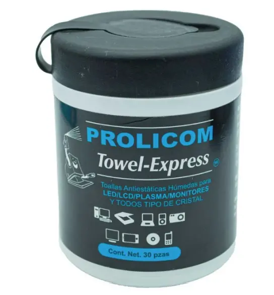 Toallas Humedas para pantallas Prolicom Towel Express 30 piezas