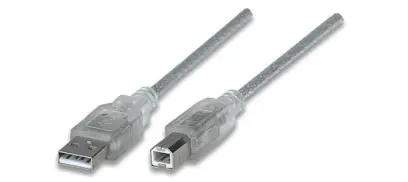 CABLE USB PARA IMPRESORA 2.0 A-B *4.5 MTS PLATA