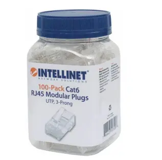 PLUG INTELLINET RJ45 CAT 6 100 PZAS