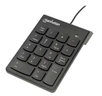 Teclado Numerico Manhattan USB Negro