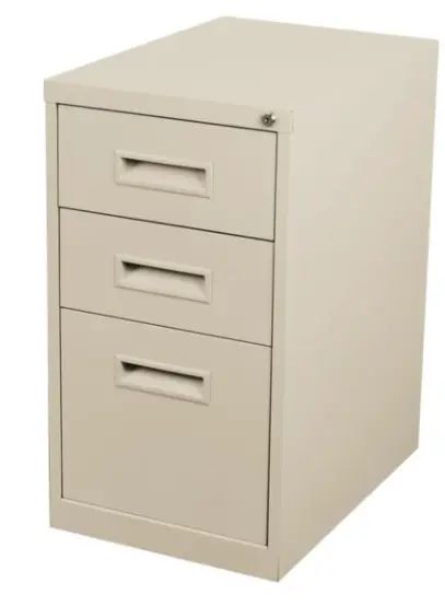 ARCHIVERO MOVIL HIRSH (BBF) CON 2 CAJONES Y GAVETA PARA ARCHIVOS JALADERA EMBUTIDA