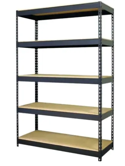 ESTANTE METV°LICO RIVET DE 5 REPISAS DE MADERA 17313