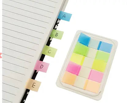 Banderitas Nextep Mini Neon 5 Colores 100 Piezas c/10 Estuches