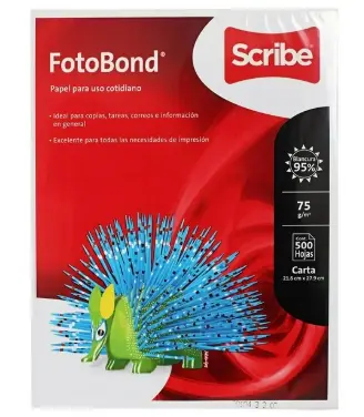 PAQUETE DE HOJAS TAMAÑO CARTA C/500 HOJAS