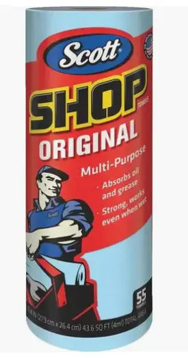 Rollo Toalla Scott Shop Absorbente Servitoalla Multi Uso 55 Hojas