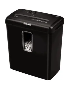 Trituradora Fellowes Powershred P-30C Corte Cruzado 6 Hojas 4 Galones Color Negro
