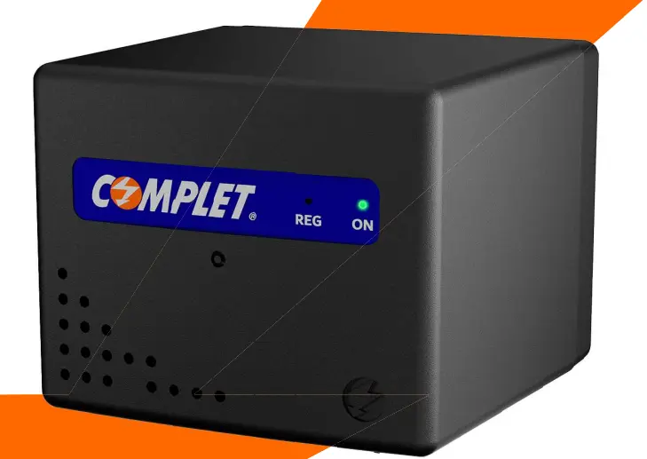 Regulador de voltaje COMPLET RPlus ERV-6-013 3200VA 1600W con supresor integrado 504J 8 NEMA 5-15R 120V entrada/salida