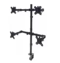 Soporte Manhattan para 4 Monitores 13 a 32 pulgadas 42KG en Escritorio