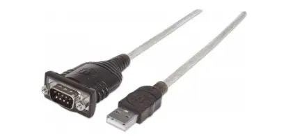 CONVERTIDOR MANHATTAN USB A SERIAL DB9M 45CM *256KBPS