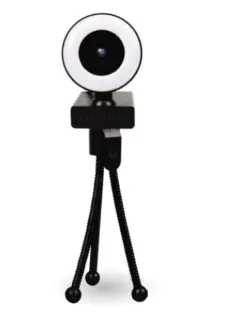 CAMARA WEB BALAM RUSH USB 1080P FHD CORRECCION DE COLOR NEGRO STELAR CW750