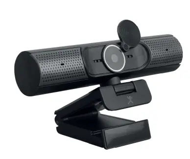 Camara Web Perfect Choice con bocina para videoconferencia 2K 5MP modelo PC-320531 color Negro