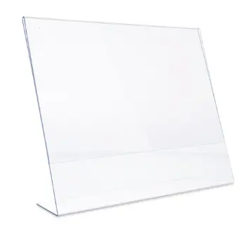 Marco para Letreros Horizontal Acrilico Transparente 27.9 x 21.6 cm