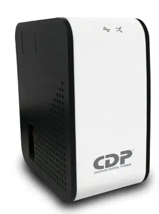 Regulador CDP R2C-AVR1008 1000VA/500W 8 NEMA 5-15R (4 con AVR) indicadores LED corriente máxima 6 Amp.