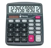 Calculadora Nextep ne-183  12 Digitos Semi Escritorio Bateria Solar 