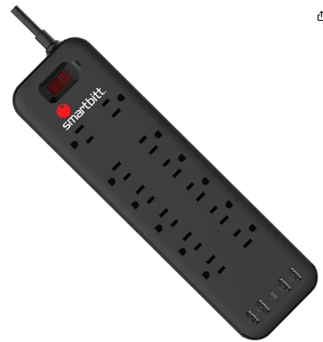 Supresor de picos Smartbitt SBSS-B12-5U 12 NEMA EXT: 1.8 MTS