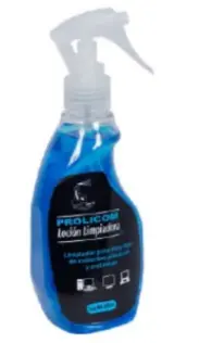 Locion Limpiadora Prolicom 250ml para todo tipo de cubiertas plasticas/metalicas