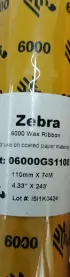 RIBBON CERA 110X74 LA P/IMPRESORA ESCRITORIO FORM.6000 (1/48) / aZR-6000GS11007LA