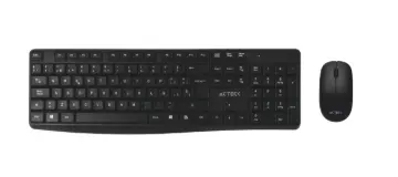 KIT TECLADO Y MOUSE ACTECK INALAMBRICO MK440 NEGRO RECEPTOR USB AC-931755