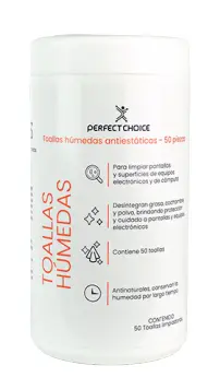Toallas humedas Perfect Choice modelo PC-030379 con 50pz
