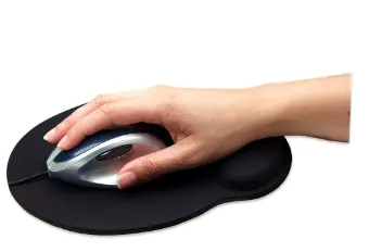 [2109] MOUSE PAD MANHATTAN DE GEL NEGRO