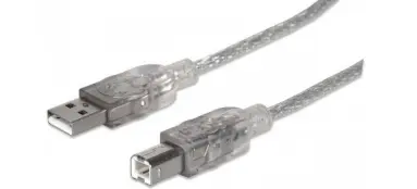 [2042] CABLE PARA IMPRESORA USB A-B *1.8M GRIS