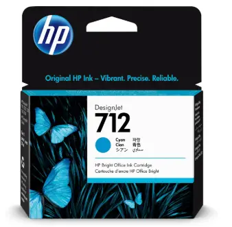 [712C ORI] TINTA HP LF 712 3ED67A CIAN DESIGNJET T210 / T230 29ML
