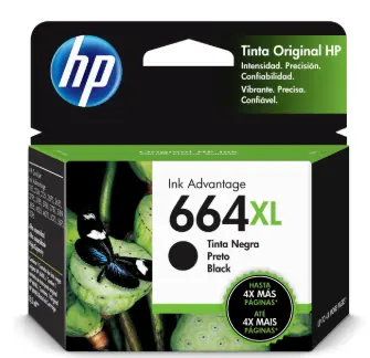 [664NXL ORI] TINTA HP 664 XL F6V31AL NEGRO DESKJET 1115/3835/2135/3635 ALTO RENDIMIENTO (330 PAG)