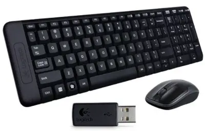 [2538] KIT TECLADO Y MOUSE LOGITECH INALAMBRICO MK220 NEGRO