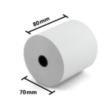 [NE-529] Papel Nextep Rollo Térmico 80 x 70mm Paquete de 5 Rollos