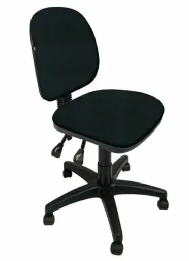 [279-MN01] SILLA OPERATIVA 1002 REGIA SIN BRAZOS, CON RESPALDO AJUSTABLE EN TELA MINI NEGRO