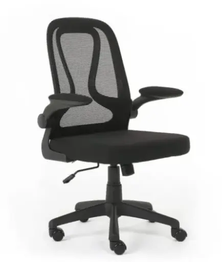 [1023] SILLA OPERATIVA E107 MESH Y TELA COLOR NEGRO ESTRUCTURA NEGRO