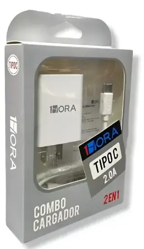 [2083] COMBO CARGADOR TIPO C 2.0 AMP