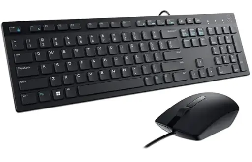 [KM300C] Kit de Teclado y Mouse Dell Alambrico KM300C Español Negro