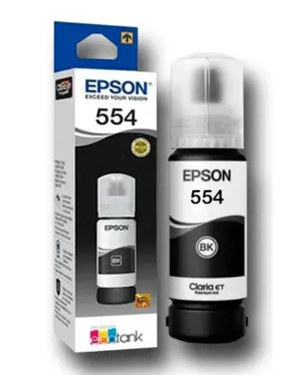 [T5541 ORI] Tinta Epson 554 T554120-AL negro pigmentado bote ecotank L8180 / L8160 (6800 paginas)