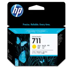 [CZ136A ORI] TINTA HP LF 711 CZ136A AMARILLO DESIGNJET T120/T520 29ML (3-PACK)