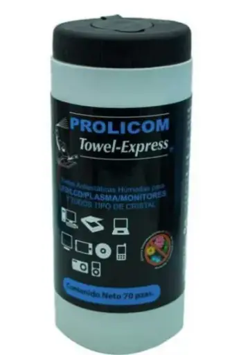 [7172] Toallas Humedas para pantallas Prolicom Towel Express 70 piezas