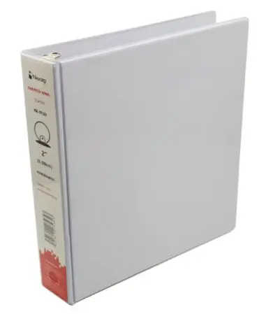 [NE-013D] Carpeta Panoramica Nextep Vinil Aro "O" 2" Carta Blanca