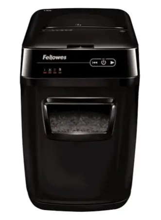 [4653501] Trituradora Fellowes AutoMax 200C Corte Cruzado 200 Hojas 8.5 Galones Color Negro