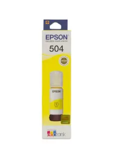 [T5044 ORI] TINTA EPSON 504 T504420-AL AMARILLO BOTE ECOTANK L4150/L4160/L6161/L6171/L6191 70ML (6 000 PAG)