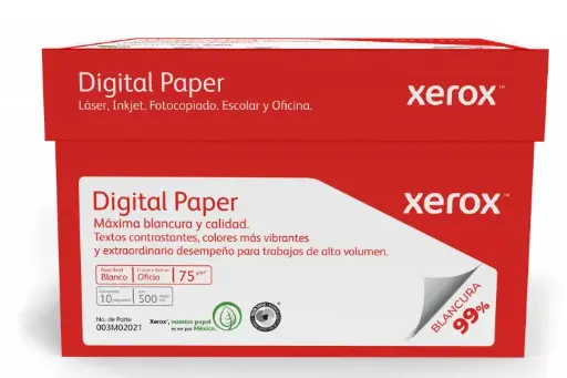 [3M2021] Papel Copiadora Xerox Bond Digital Oficio 75gr 99% Blancura  C/5000 Hojas