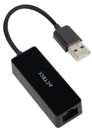 [4732] Adaptador Acteck USB Tipo-A a Ethernet RJ45 Shift Plus AE420 Para Red Hasta 100Mbps Macho Hembra