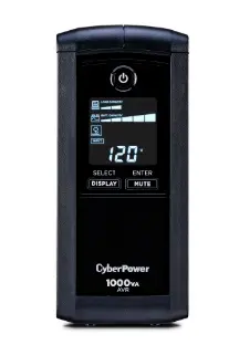 [CP1000] UPS CyberPower Intelligent LCD CP1000AVRLCD 1000VA/600W AVR torre 9 NEMA 5-15R (5 c/respaldo batería) 120V Energy Star
