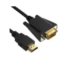 [B344] Cable Brobotix HDMI a VGA V2.0 soporta 2k4k de 1.80m color Negro