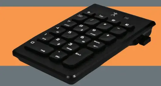 [201106] Teclado numerico Perfect Choice Negro inalambrico receptor USB diseño portatil teclas de membrana